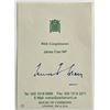 Image 1 : Member of Parliament James Cran signed note