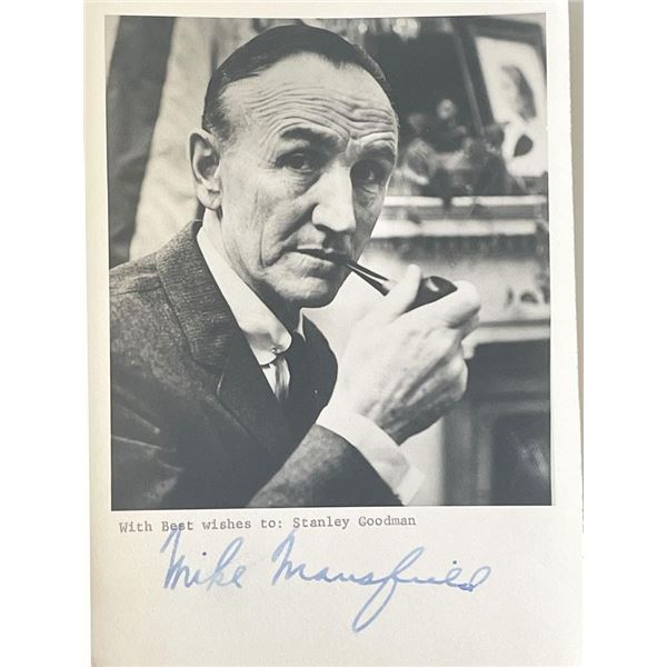 US Senator Mike Mansfield signed photo