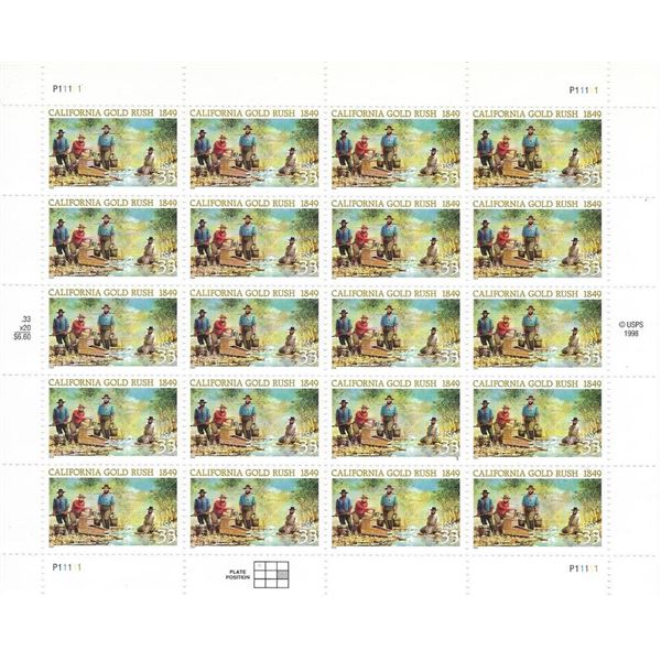 California Gold Rush Stamps