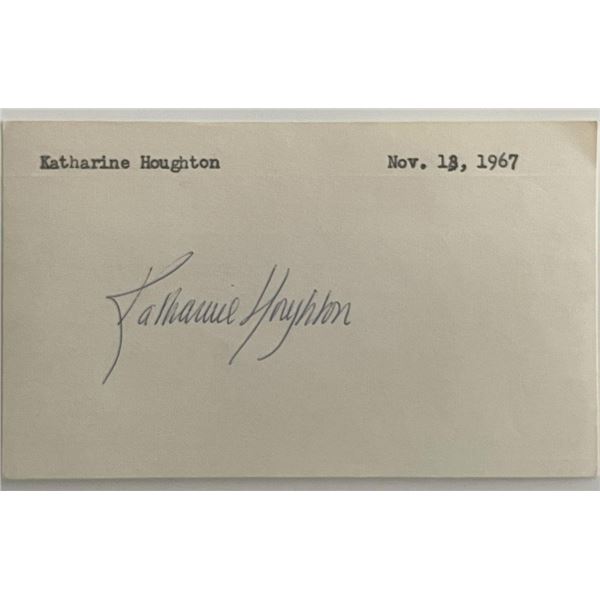 Katharine Houghton original signature