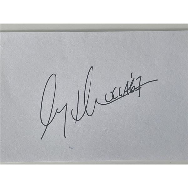 UCLA football player Gary Beban autograph note