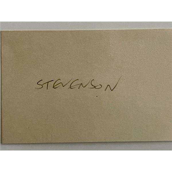 Cartoonist James Stevenson original signature