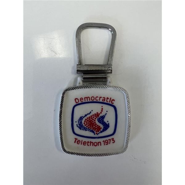 Democratic Telethon 1973 keychain