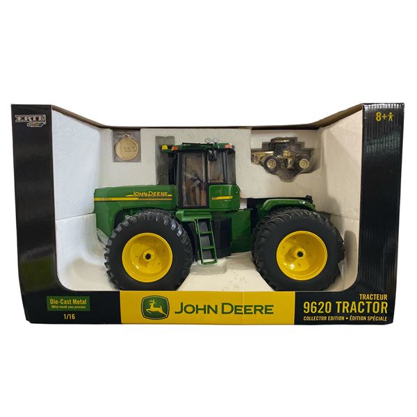 John Deere Die-Cast Metal 9620 Tractor Collector Edition 1/16 Scale In Original Box