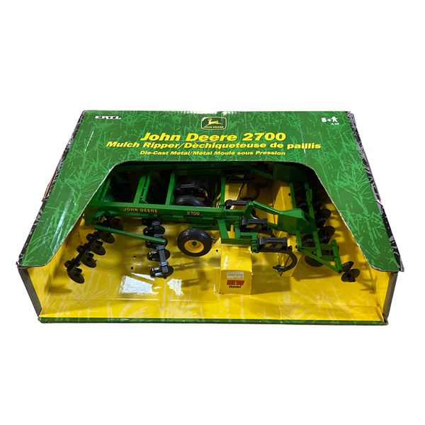 John Deere 2700 Mulch Ripper Diecast Metal In Original Box