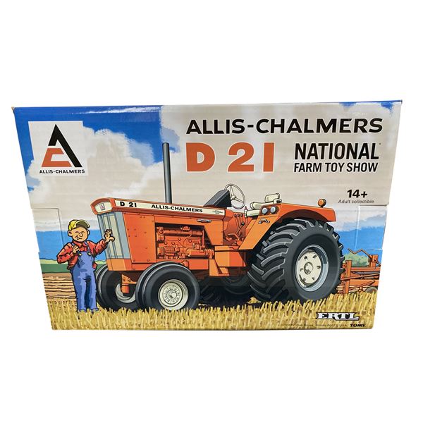 Toy Farmer Allis-Chalmers D 21 National Farm Show 1/16 Scale Diecast In Original Box