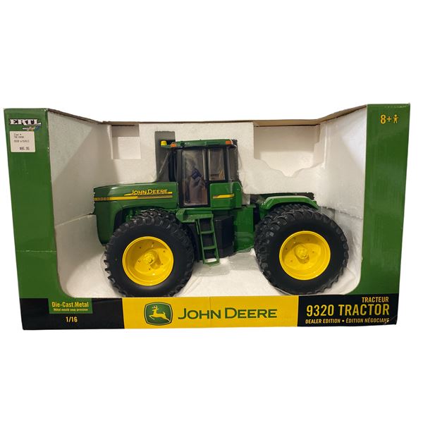 John Deere 9320 Tractor Dealer Edition Diecast Metal 1/16 Scale In Original Box