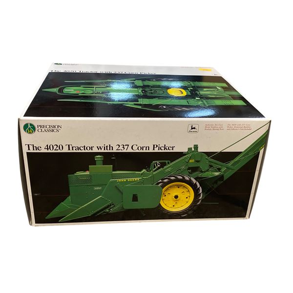 John Deere Precision Classics 14 The 4020 Tractor w/237 Corn Picker 1/16 Scale 5083 In Original Box