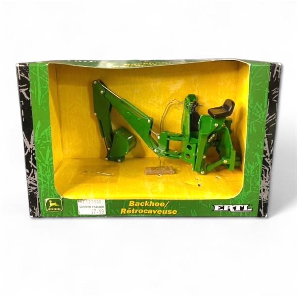 John Deere Backhoe 1/16 Scale 12196G In Original Box