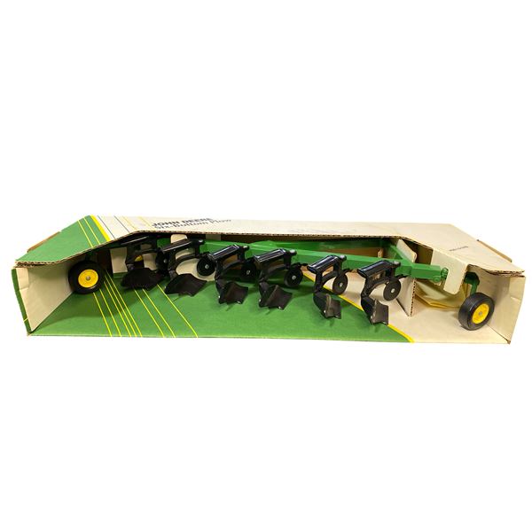 John Deere Six-Bottom Plow 1/16 Scale Die Cast Metal In Original Box