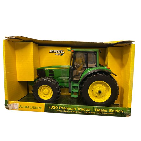John Deere 7330 Premium Tractor - Dealer Edition Diecast Metal 15977 In Original Box