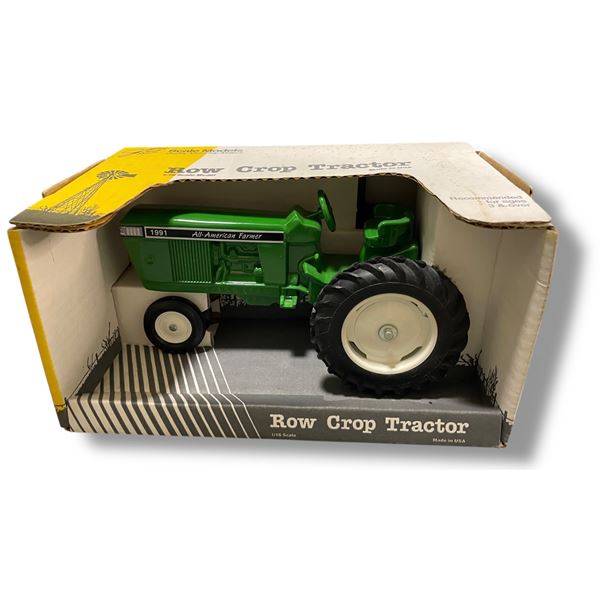 1991 All-American Farmer Row Crop Tractor - #911 1:16 Scale Metal in Original Box