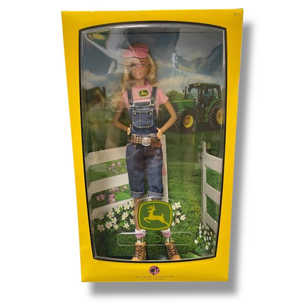 John Deere  Collector Pink Label Barbie  Doll in Original Box