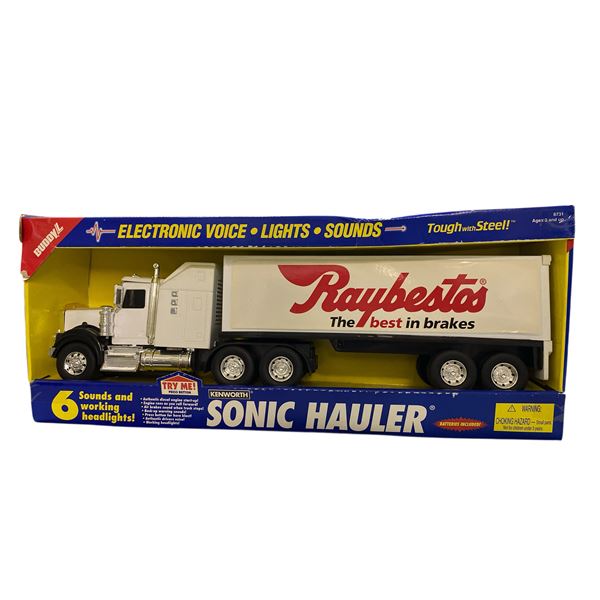 Buddy L Kenworth Sonic Hauler Pressed Steel Truck with Electronic Voice, Lights and Sound - in Origi
