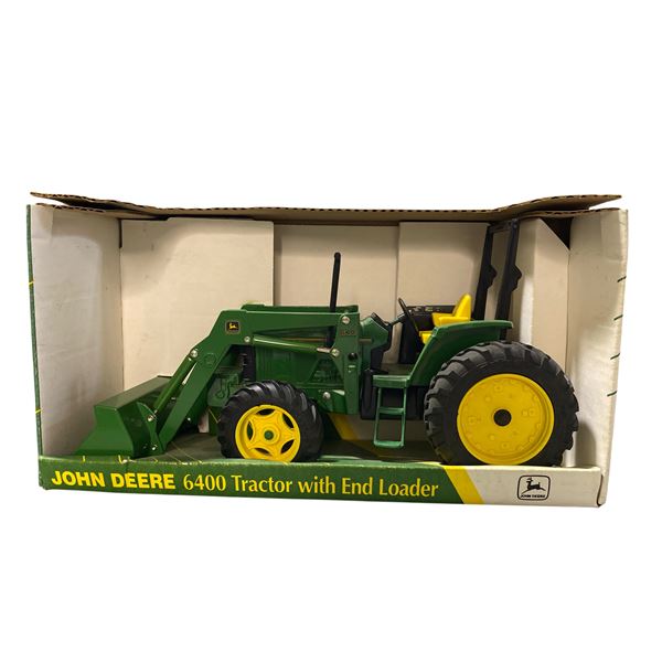 John Deere 6400 Tractor with End Loader - Ertl  #5196 - 1:16 Scale Diecast in Original Box