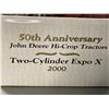 Image 3 : John Deere 50th Anniversary Hi-Crop Tractor - Two-Cylinder Expo X 2000 - Ertl  #16038A in Original B