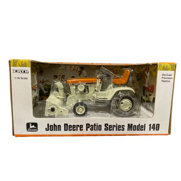Orange John Deere Patio Series Model 140 - Precision Ertl #15555 - 1:16 Scale Diecast in Original Bo