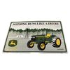 Image 1 : John Deere Embossed Metal Advertising Sign - 18" x 12""
