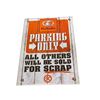 Image 1 : "Kubota Parking  Only" Metal Novelty Sign - 8" x 12"