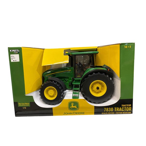 John Deere Dealer Edition 7830  Tractor - Ertl/Britians #15875 - 1:16 Scale Diecast in Original Box