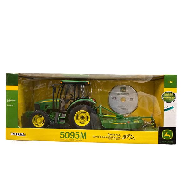 John Deere World Equestrian Games 5095M with MX7 Rotary Mower - Kentucky 2010 Ertl #45240 - 1:16 Sca