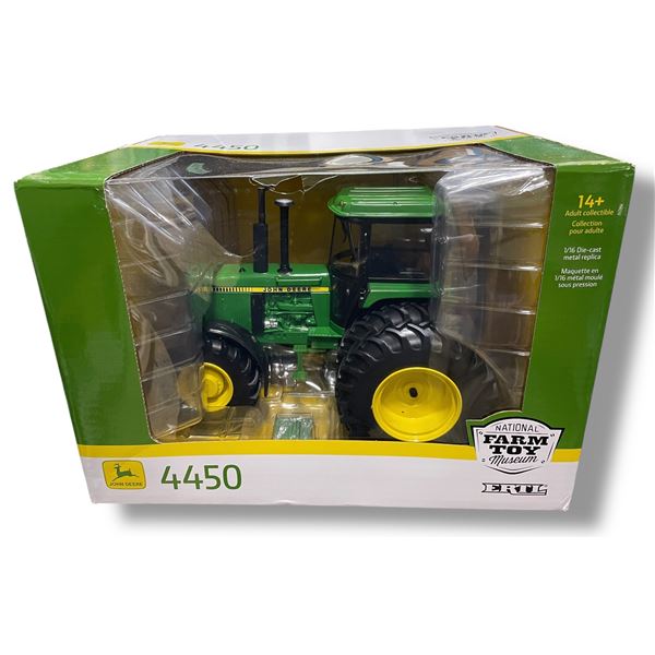 John Deere "National Farm Toy Museum" 4450 Tractor - Ertl #45837OTP - 1:16 Scale Diecast in Original