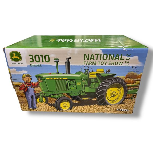 John Deere 2021 "National Farm Toy Show" 3010 Diesel Tractor - Ertl/Tomy #45811OTP - 1:16 Scale Diec