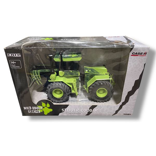 Wild About Steiger  Steiger Cougar  Tractor - Ertl/Tomy #14976A - 1:32 Scale Diecast in Original Box