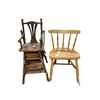Image 1 : Vintage Wood Child's Chair & Doll's High Chair