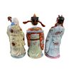 Image 2 : 3 Vintage Asian Deity Statues in Excellent Condition - 24: tall x 12" wide