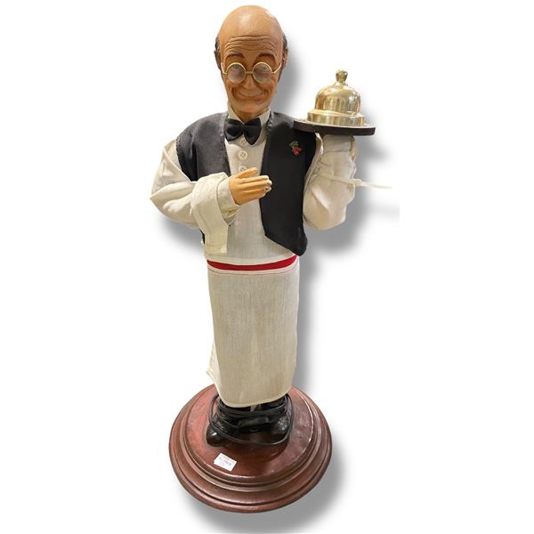Animated Butler Figure with Bell
