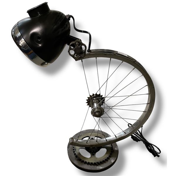 Bicycle Wheel & Headlamp Design Lamp