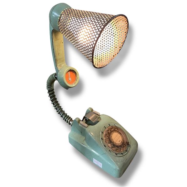 Rotary Telephone Lamp (Green)