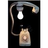 Image 1 : Rotary Telephone Lamp (White)