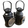 Image 2 : Pair of Antique Railway Signal Lanterns