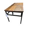 Image 2 : Pair of Rustic Wood & Iron Side Tables