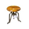 Image 1 : Adjustable Industrial Wood Topped Stools