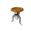 Image 1 : Adjustable Industrial Wood Topped Stools