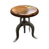Image 1 : Adjustable Industrial Wood Topped Stools