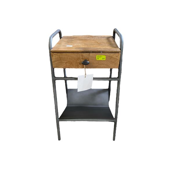 Mango/Iron Side Table (16 x 17 x 27 1/2")