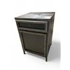 Image 1 : Industrial-style metal bedside cabinet w/Single Drawer and Door