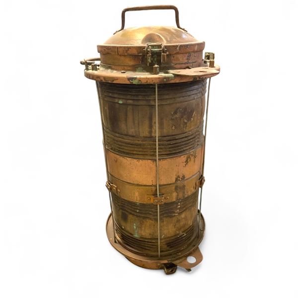 Vintage Copper/Brass Ship or Industrial lanterns