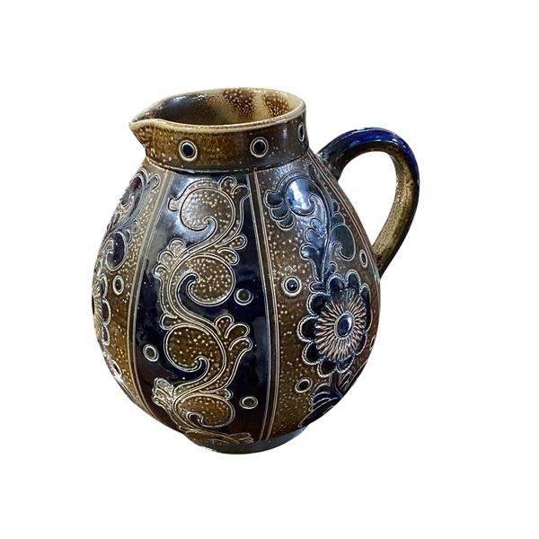Vintage Reinhold Merkel Bach Glazed Pottery Pitcher