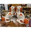 Image 4 : 4 Vintage English Staffordshire Mantle Dogs