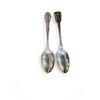 Image 1 : 2 Vintage Sterling Silver Serving Spoons - Total Weight 178 grams
