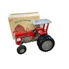 Image 1 : Vintage Massey Ferguson 590 MF Toy Tractor by The Toy Farmer - Red & Silver Die-Cast Model with Cano