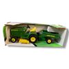 Image 1 : Vintage John Deere Lawn & Garden Tractor w/Dump Cart 1/16 Scale Diecast Metal #5594 In Original Box