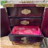 Image 4 : Asian  Jewelry Box & 2 Glazed Pottery 8" Figurines