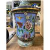Image 2 : Vintage 13" Cloisonne Vase - 5" Diameter