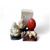 Image 1 : Hand Carved Cinnabar Egg and 3 Asian Miniatures